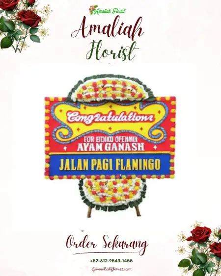 Sewa Papan Bunga Centong